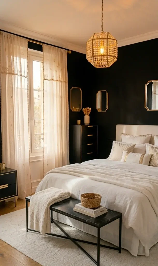 White and Gold Bedroom Decor Ideas