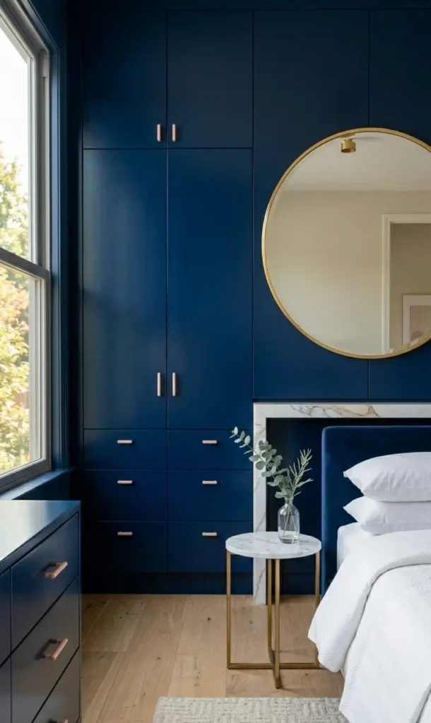 Navy Blue and Pink Bedroom Ideas