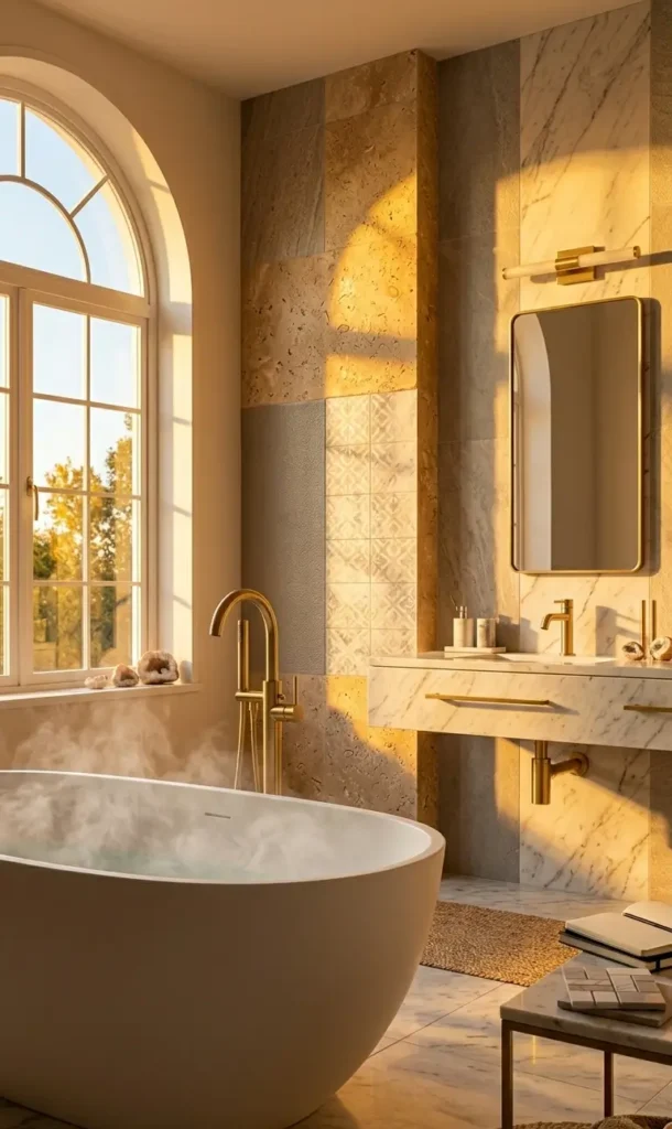 Grey and Beige Bathroom Ideas