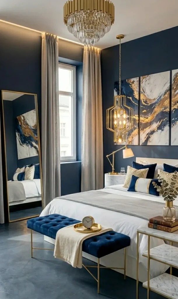 White and Gold Bedroom Decor Ideas