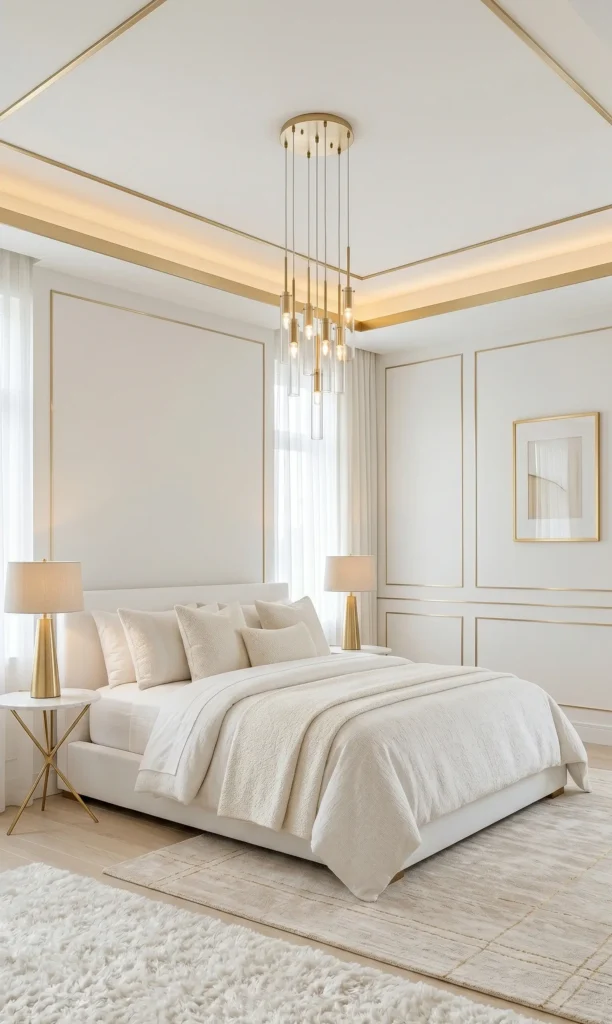 Gold ceiling trim