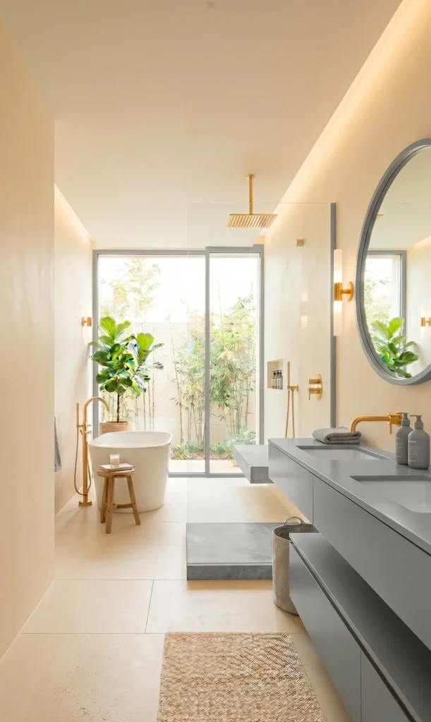 Grey and Beige Bathroom Ideas