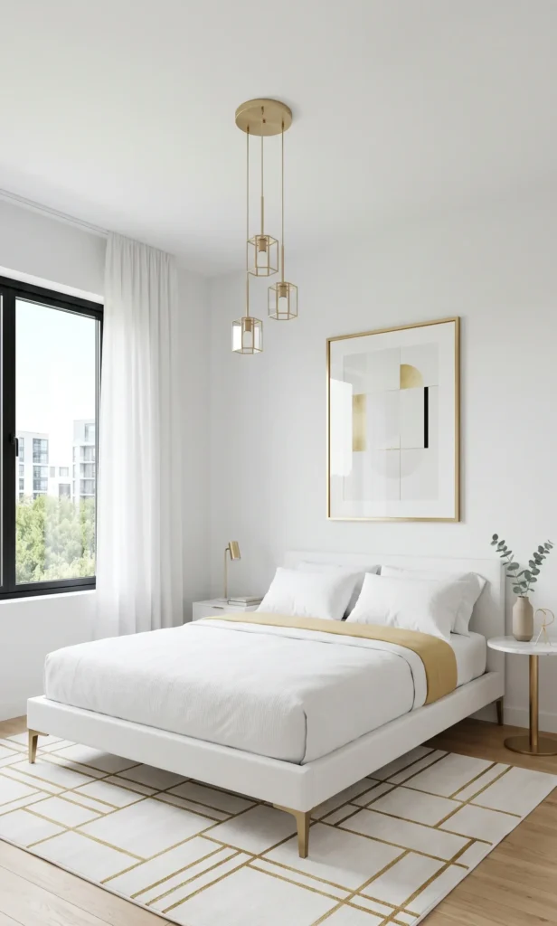 White and Gold Bedroom Ideas