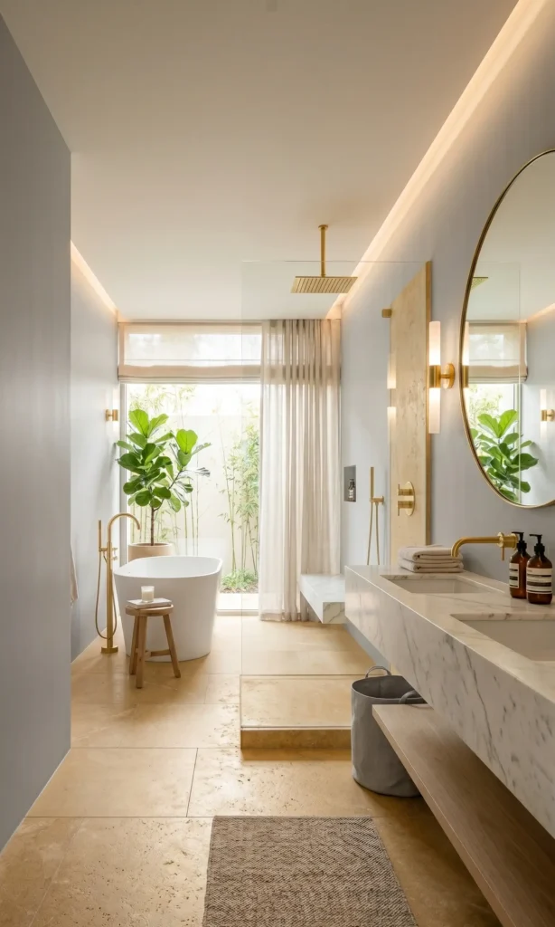 Grey and Beige Bathroom Ideas