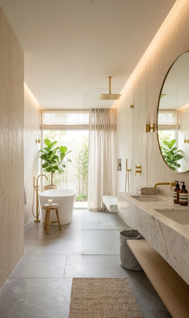 Grey and Beige Bathroom Ideas