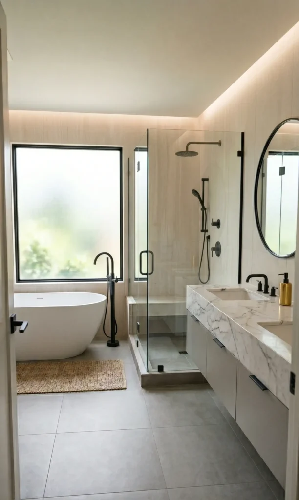 Grey and Beige Bathroom Ideas