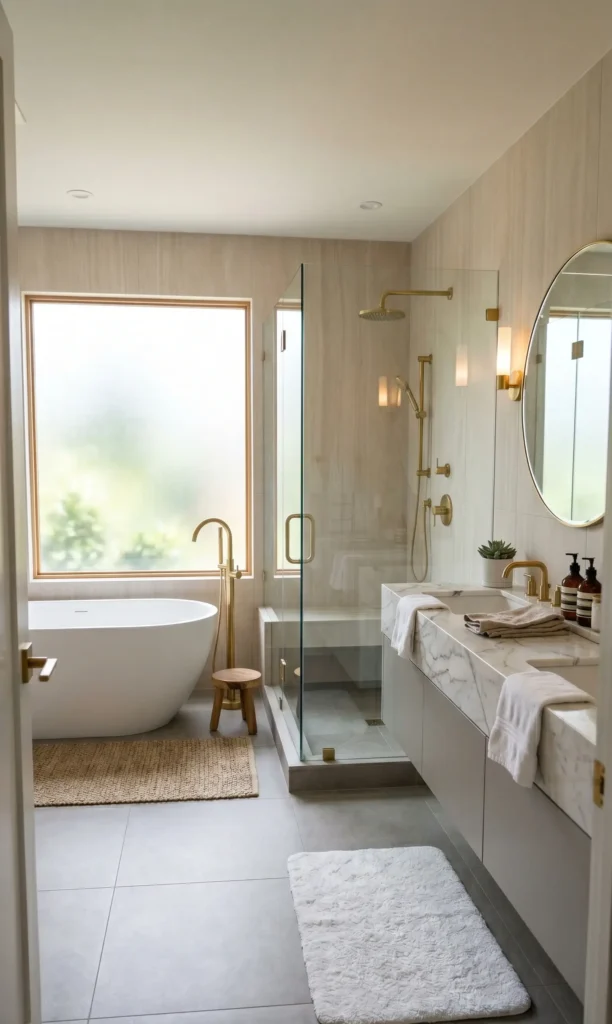 Grey and Beige Bathroom Ideas