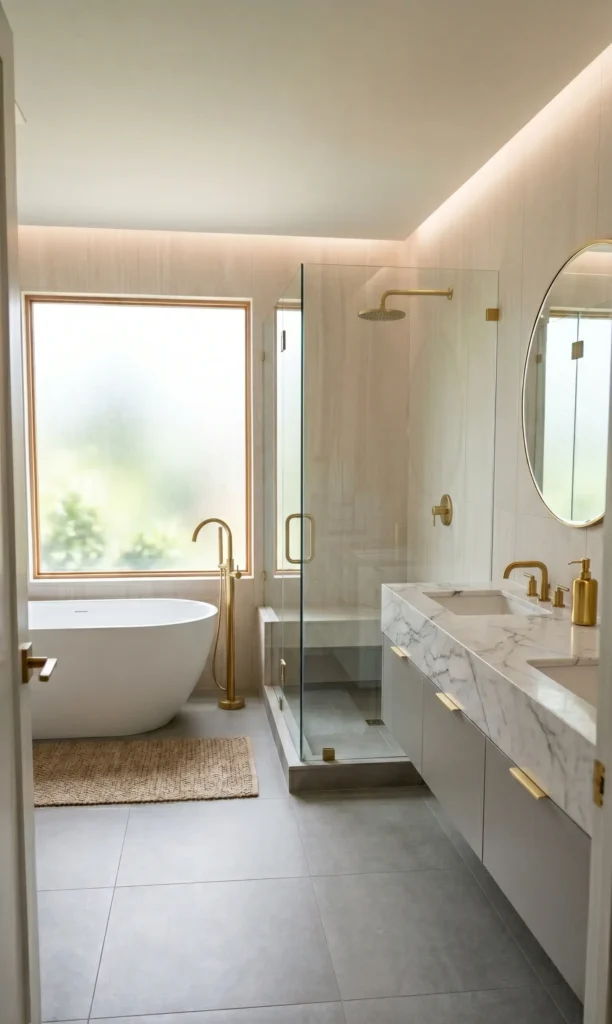 Grey and Beige Bathroom Ideas
