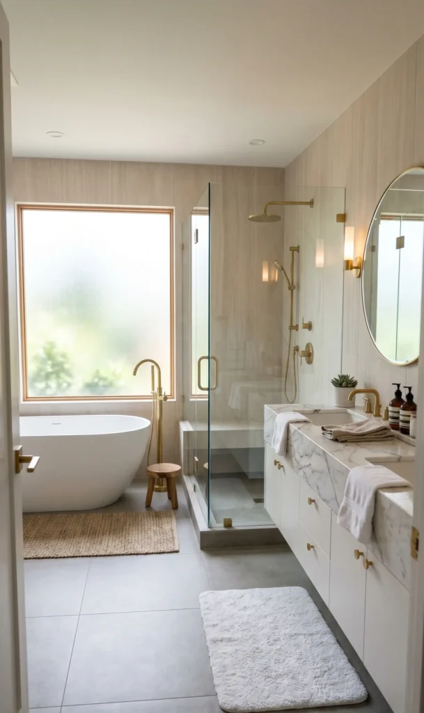 Grey and Beige Bathroom Ideas