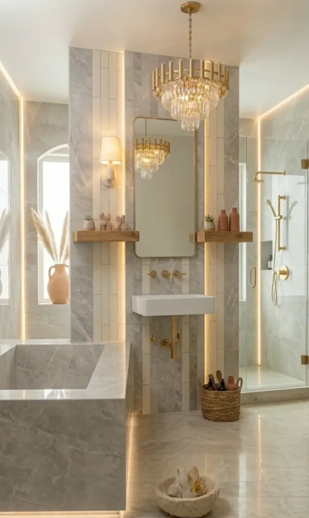 Grey and Beige Bathroom Ideas