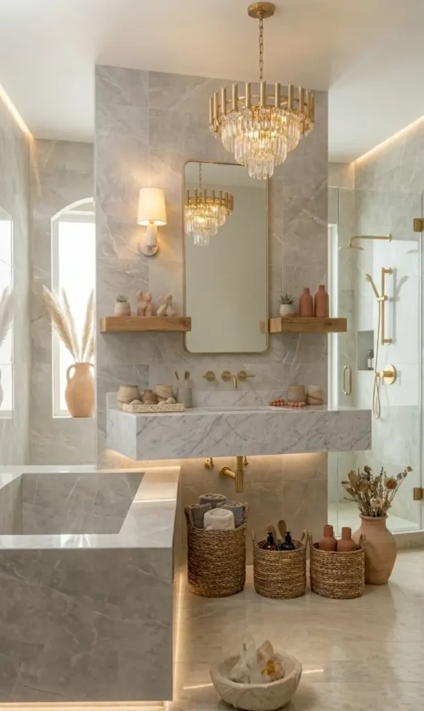 Grey and Beige Bathroom Ideas