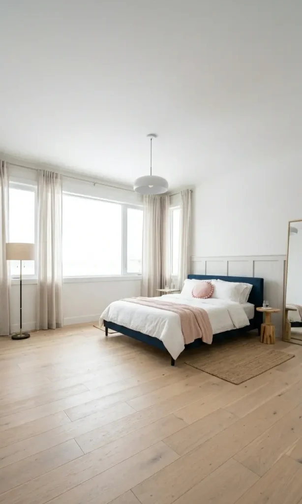 Navy Blue and Pink Bedroom Ideas