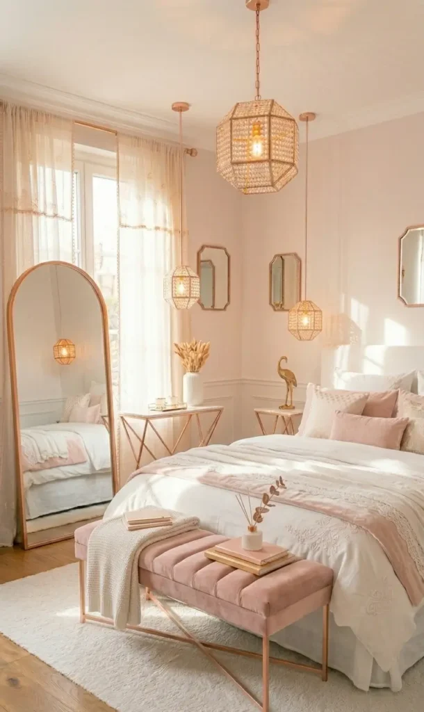 White and Gold Bedroom Decor Ideas