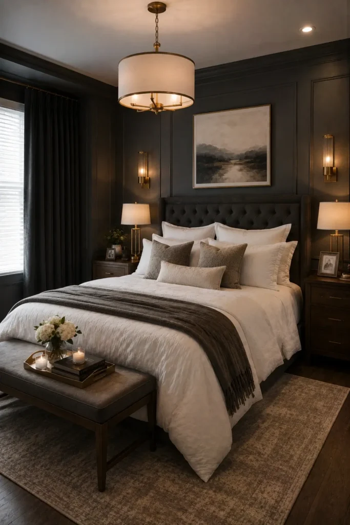 Modern Luxury Gray Bedroom Paint Colors