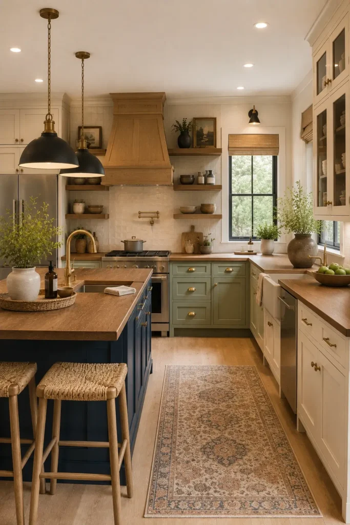 Kitchen Cabinet Color Ideas With Brown Countertops