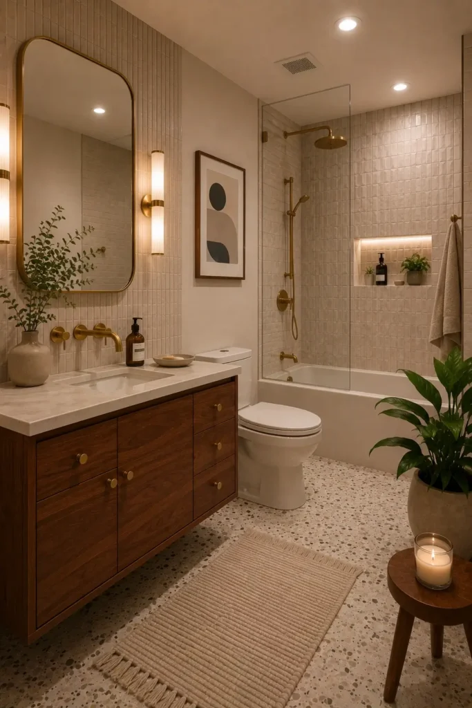 Warm Neutral Bathroom Palettes