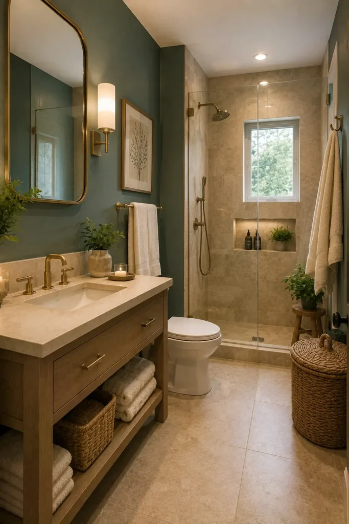 Teal and Beige &mdash; Soft and Comfortable