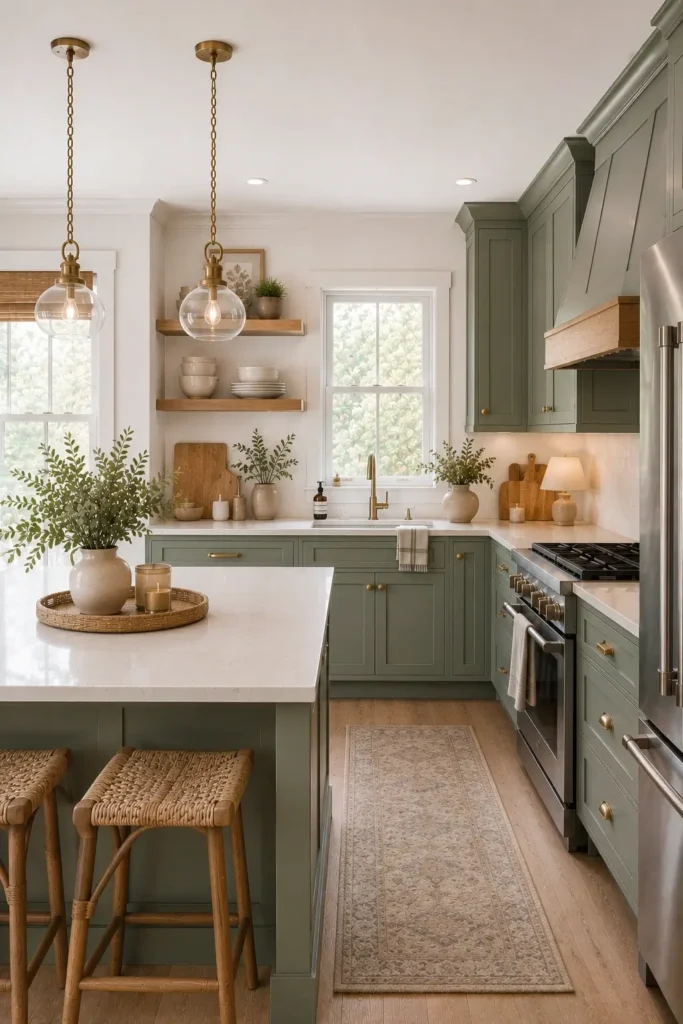 Sage Green Kitchen Cabinets