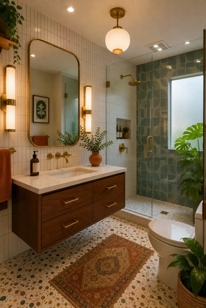 Mid Century Modern Bathroom Remodels That Blend Old and New