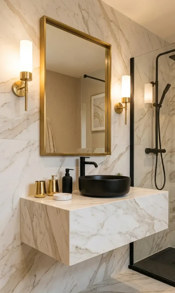 White and Beige Bathroom Ideas