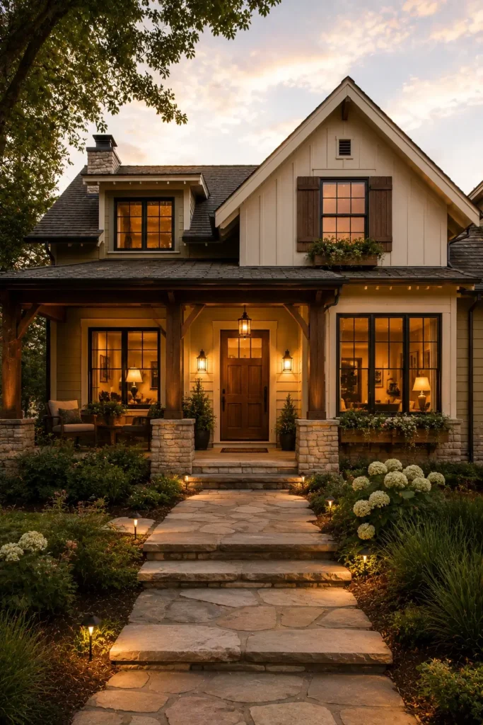 Evergreen Shrubs and Green Layering