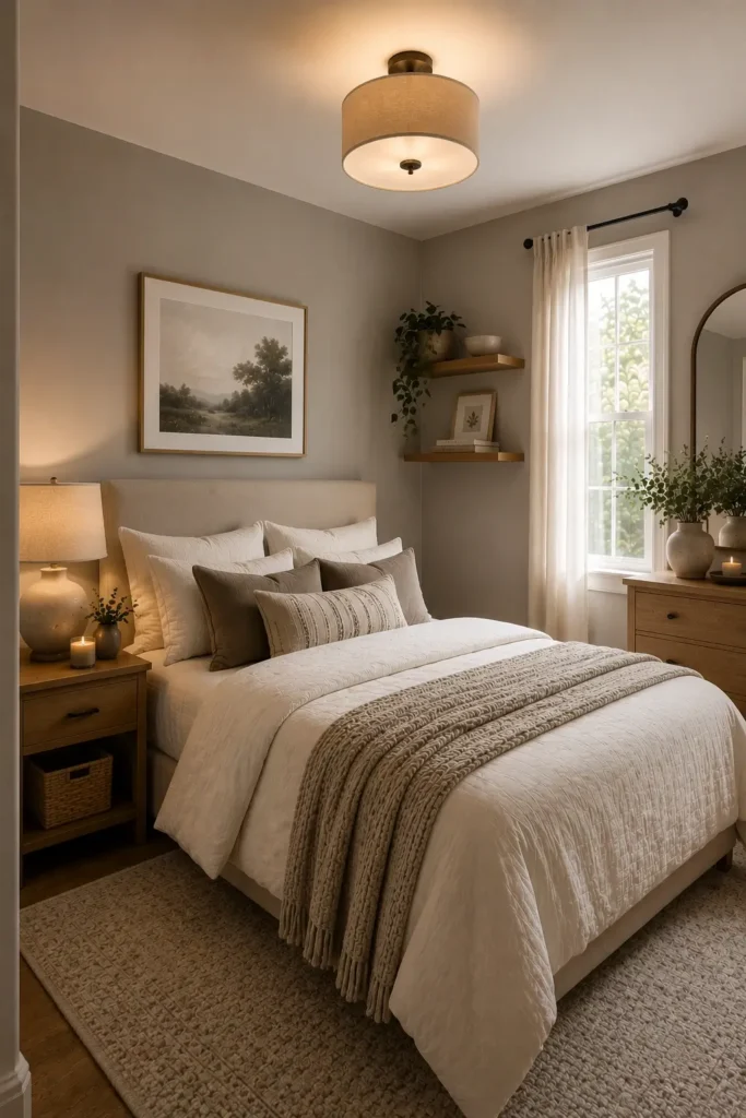 Greige and Warm Wood Tones
