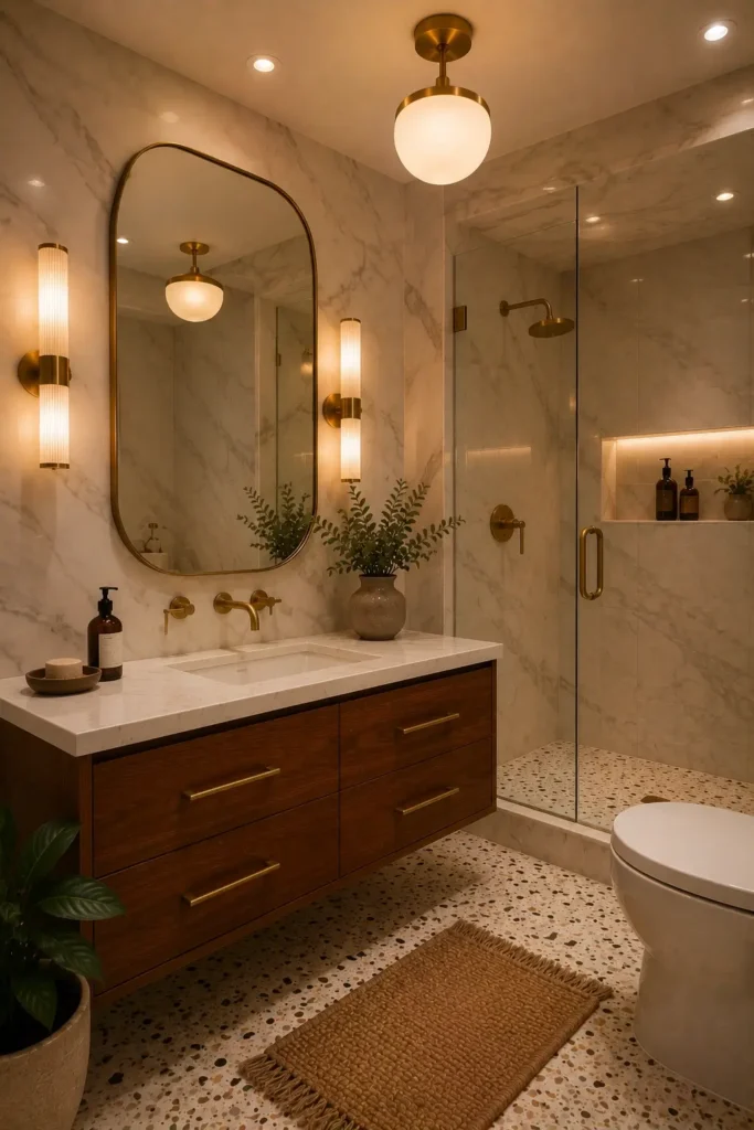 Luxury Brass and Marble Details