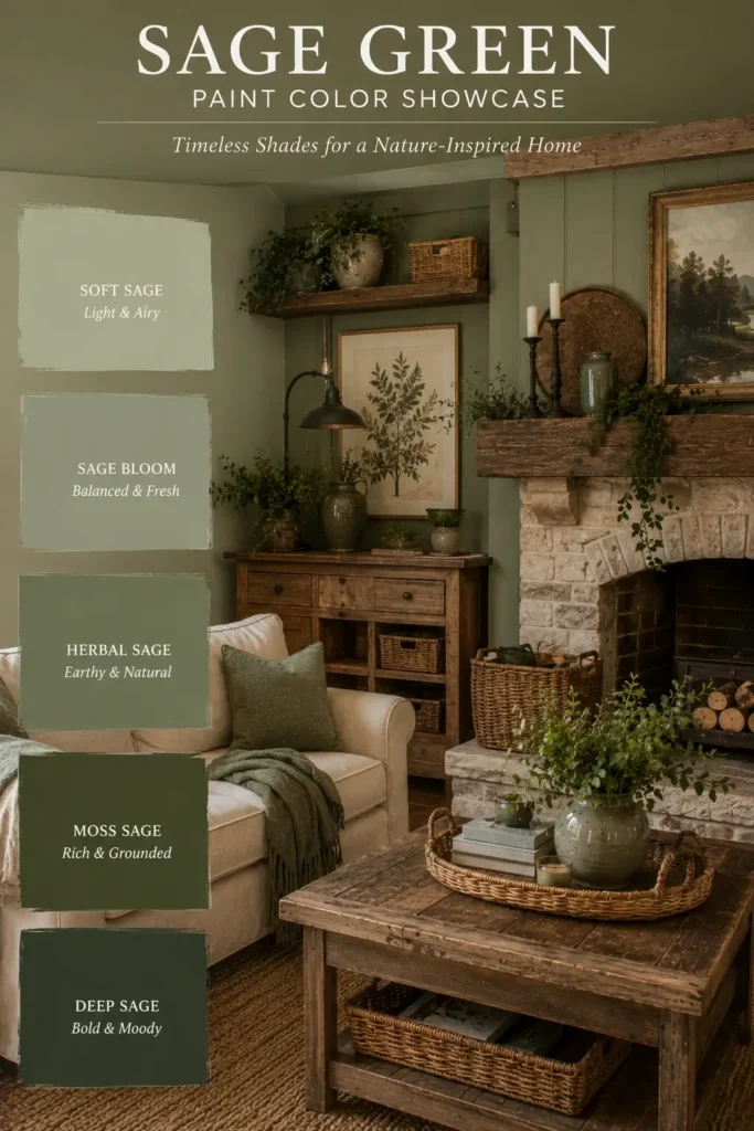 Sage Green Paint Colors That Work in Rustic Spaces