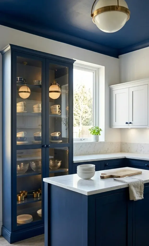 Navy and White Kitchen Decor