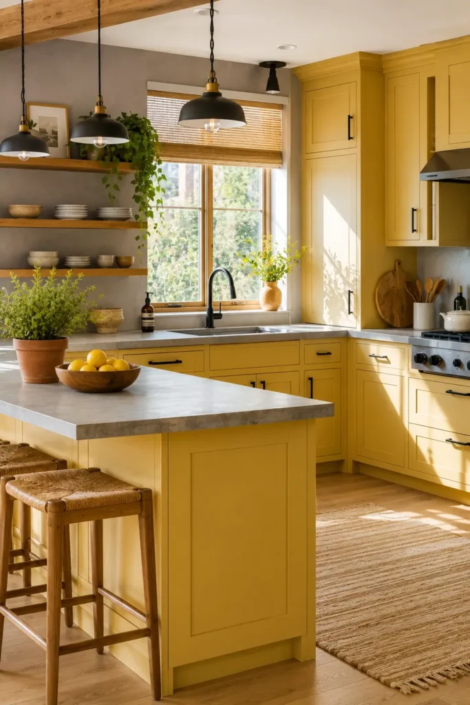 Yellow and Gray