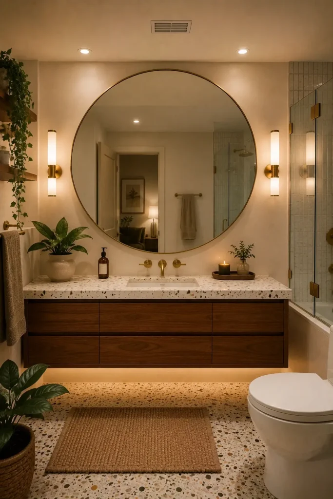 Large Mirrors to Expand Visual Space
