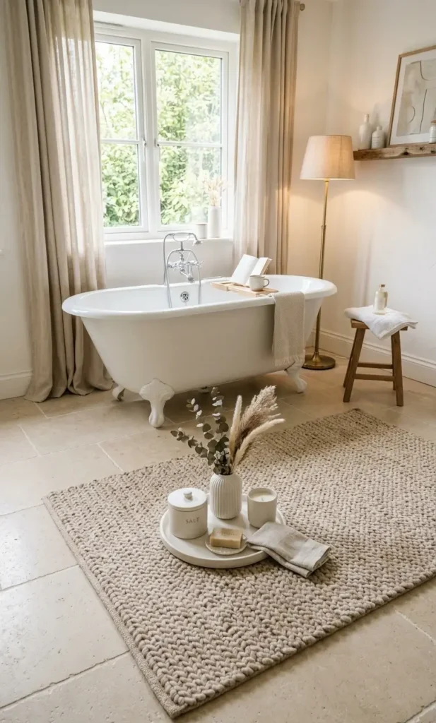 White and Beige Bathroom Ideas