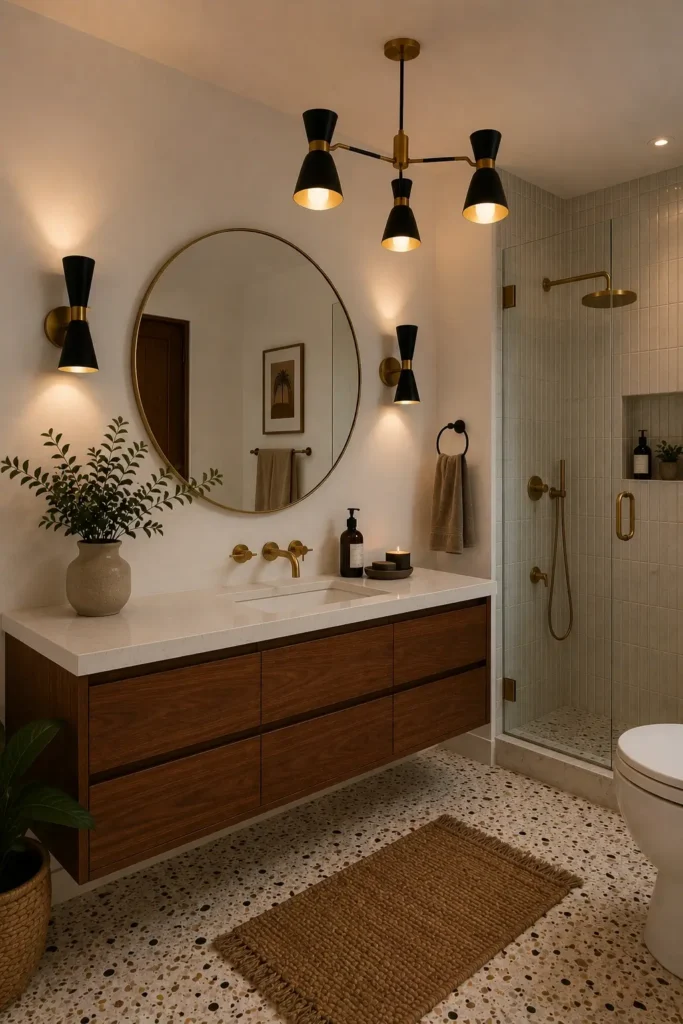 Black and Brass Lighting Fixtures