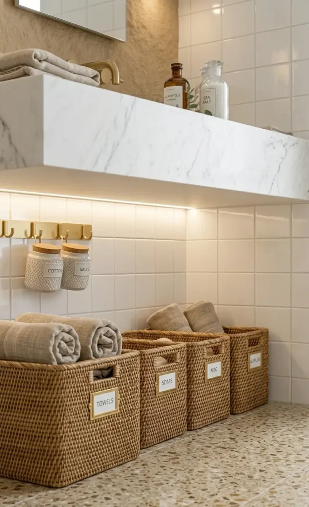 White and Beige Bathroom Ideas