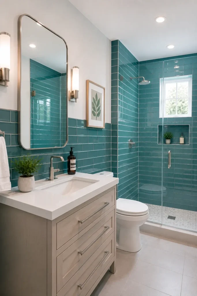 Teal Subway Tiles &mdash; Classic and Easy to Style