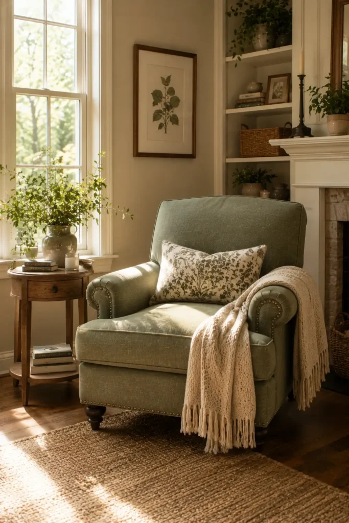 Sage Green Accent Chairs as a Pop of Color