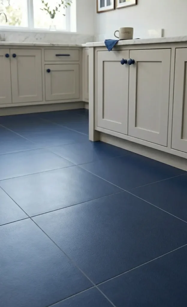 Navy Blue Floor Tiles