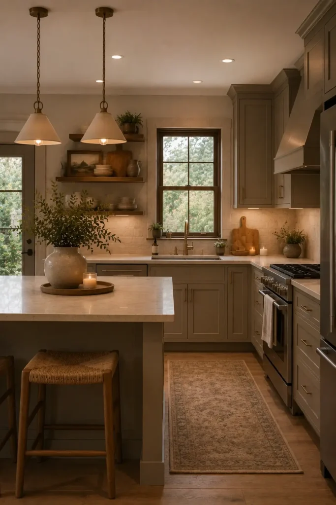Warm Greige Cabinet Colors