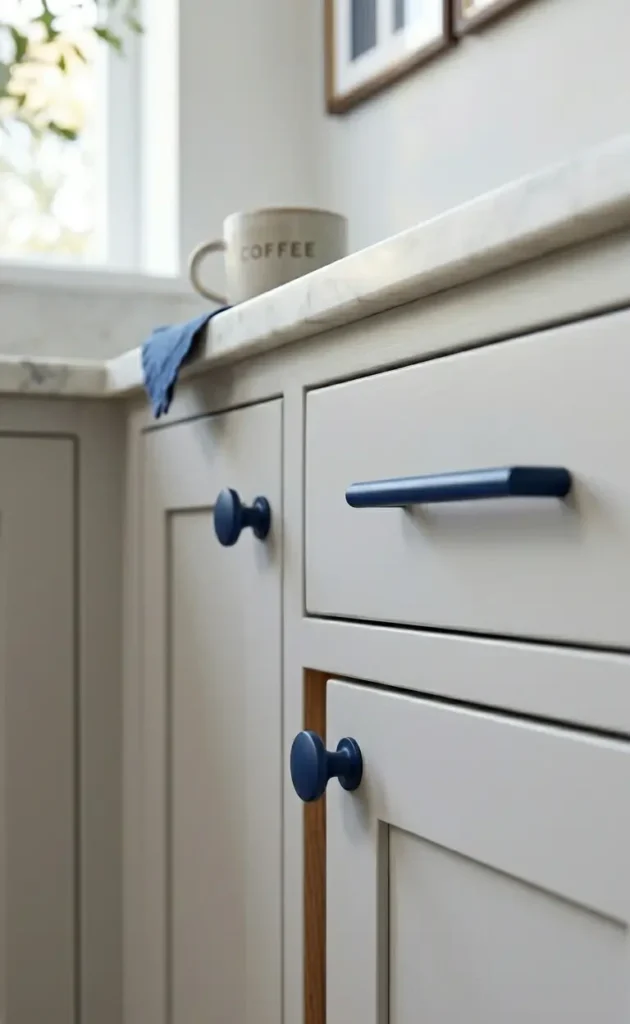 Navy Blue Cabinet Hardware