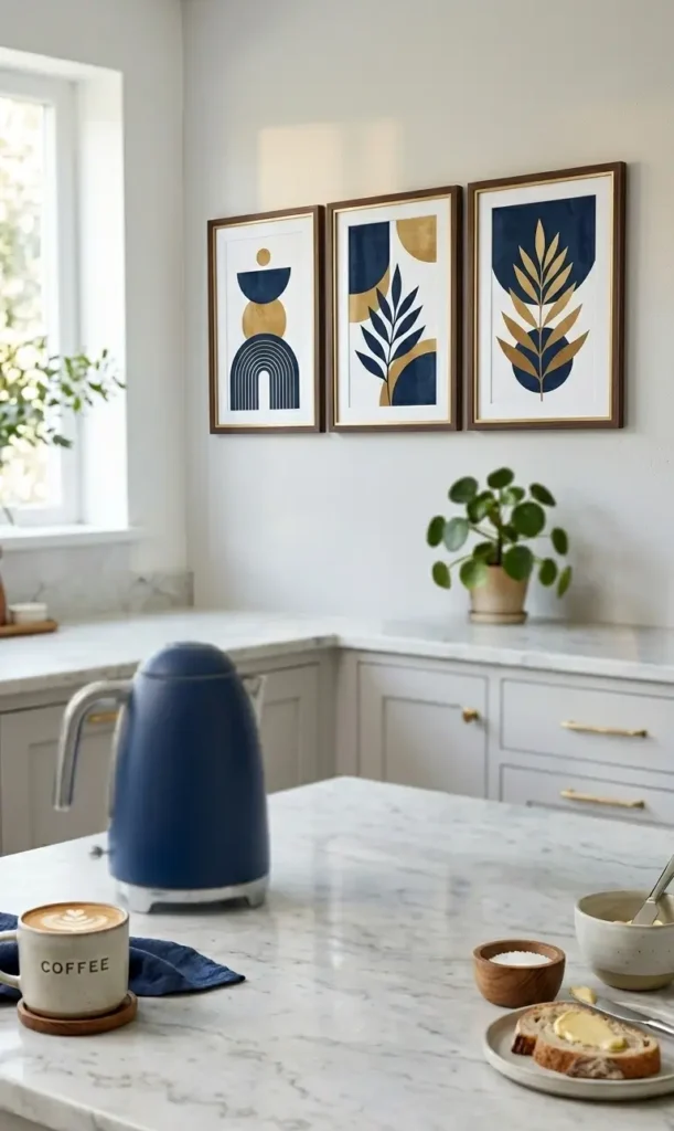 Navy Blue Kitchen Wall Art