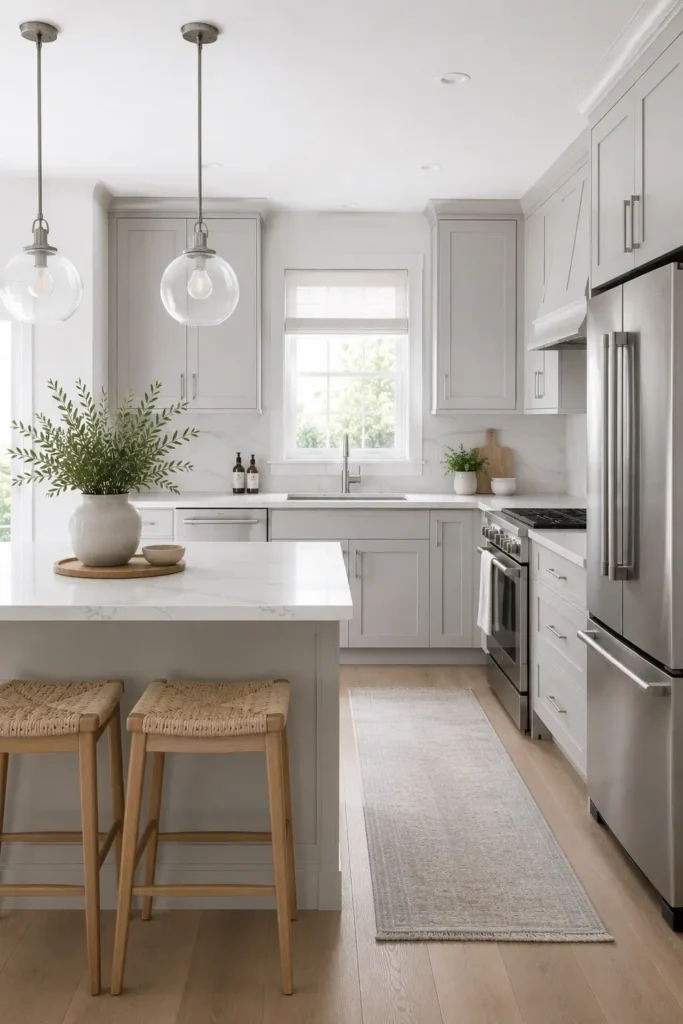 Light Gray Cabinets for Modern Kitchens