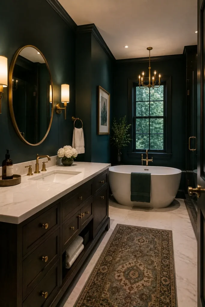 Dark Teal Paint for a Cozy, Dramatic Effect