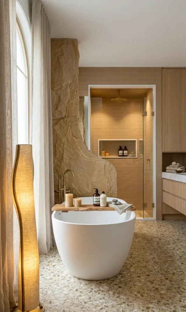 White and Beige Bathroom Ideas