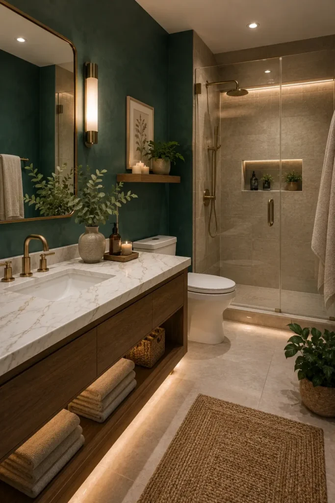 Teal in Small Bathrooms &mdash; How to Make It Work
