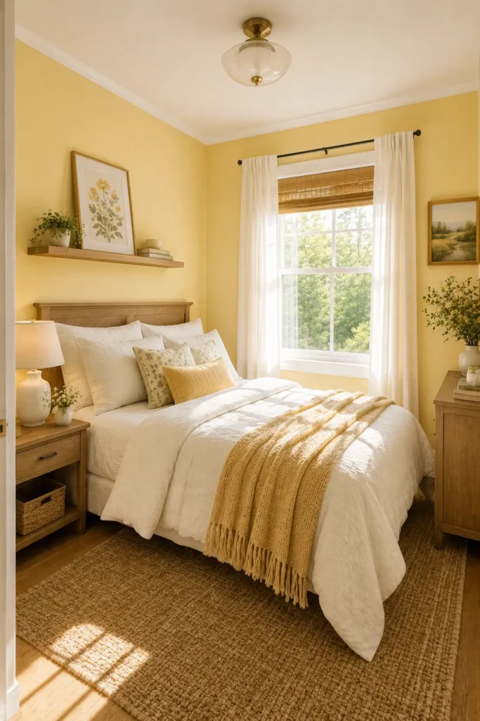 Sunny Yellow Paint Colors to Brighten Small Rooms
