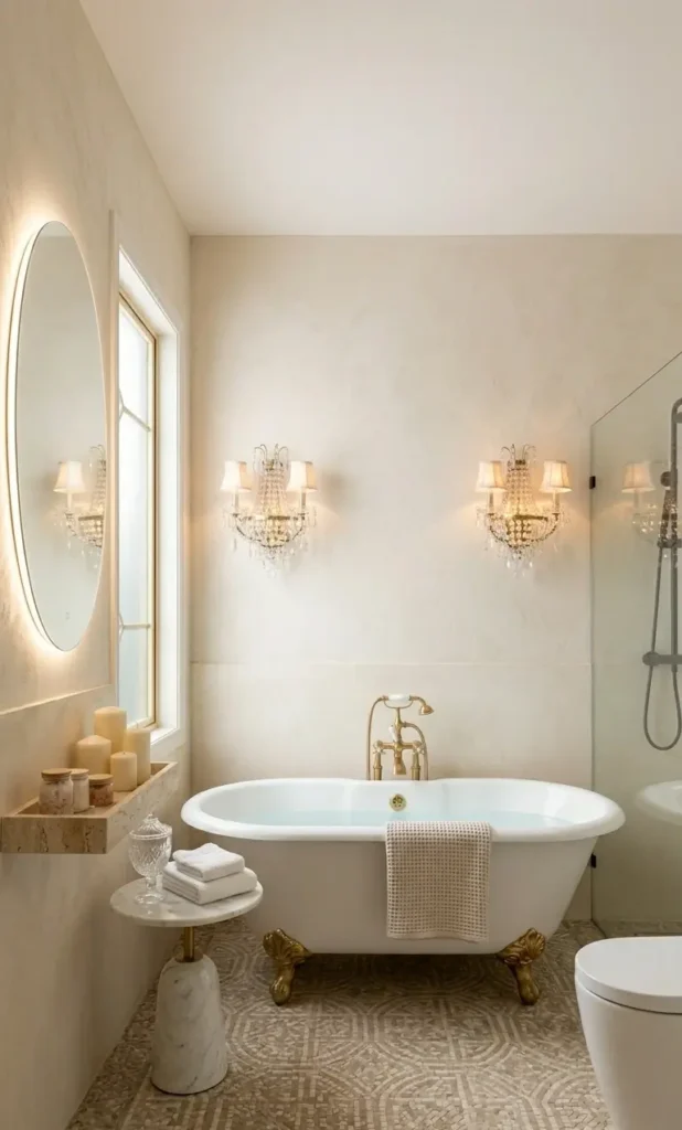 White and Beige Bathroom Ideas