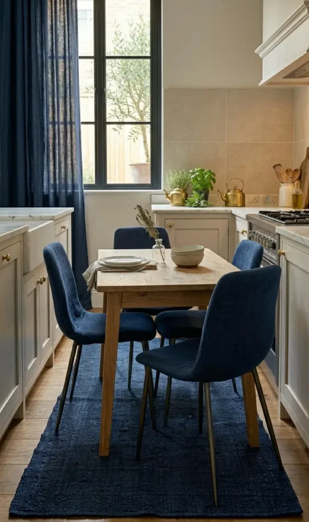 Navy Blue Dining Chairs