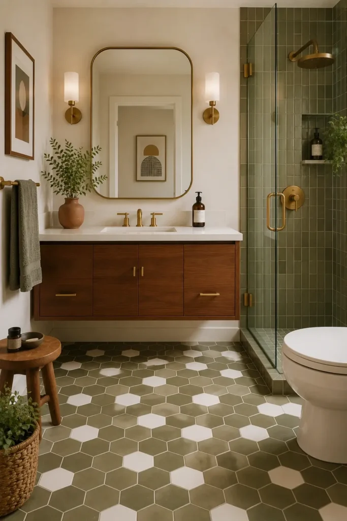 Hexagon Tile Bathroom Floors