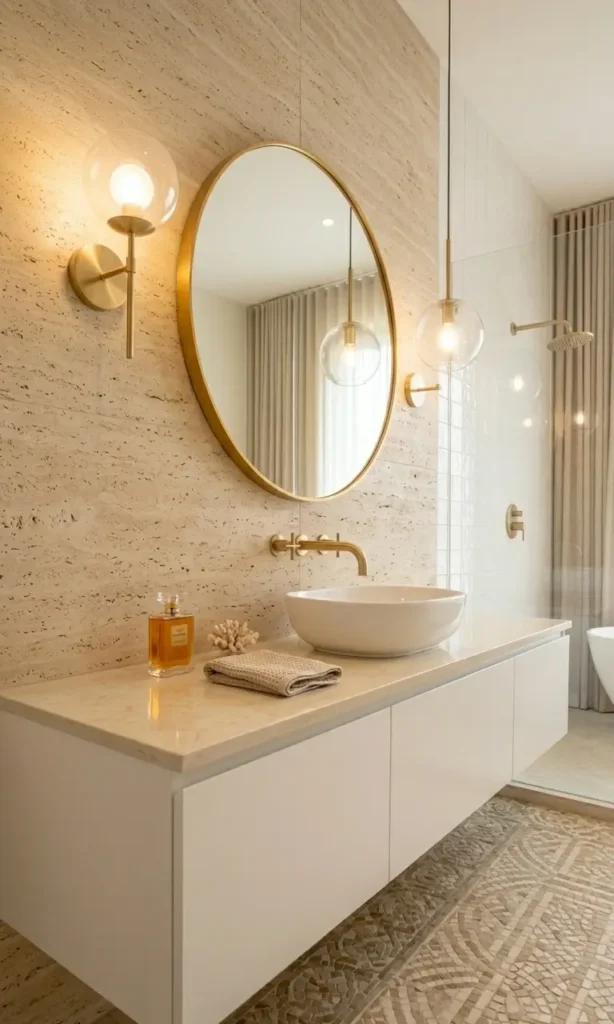 White and Beige Bathroom Ideas
