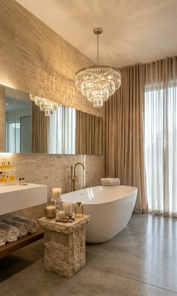 White and Beige Bathroom Ideas